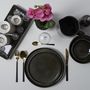 Voir la diapositive 3 : Paris Prix Lot de 6 Assiettes à Dessert  Gancia  20cm Noir