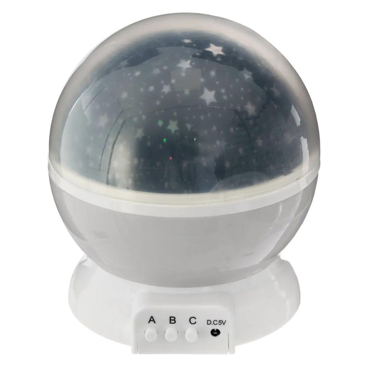 Atmosphera Kids Veilleuse Projecteur Rotative  Etoile  14cm Gris