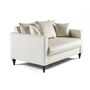 Voir la diapositive 2 : BEST MOBILIER Flamingo - canapé droit 2 places en velours
