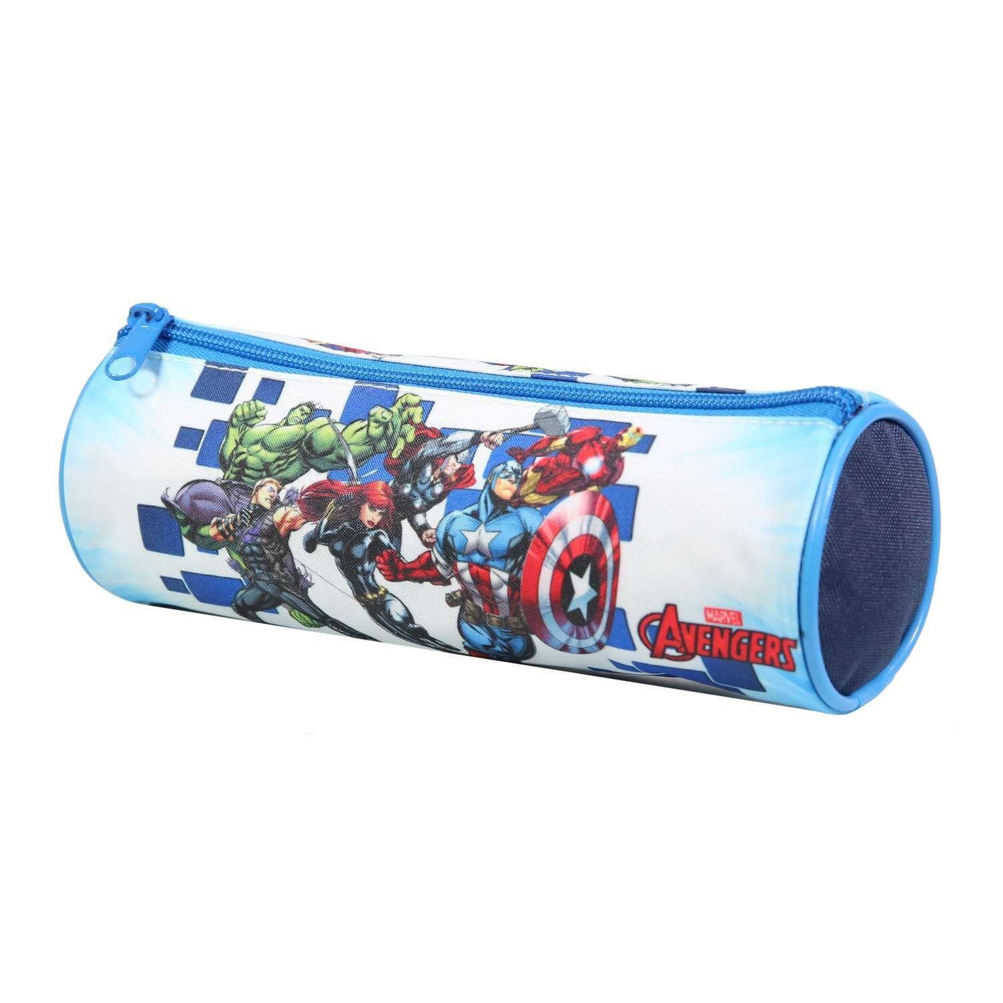 Voir la diapositive 2 : Bagtrotter BAGTROTTER Trousse scolaire ronde Marvel Avengers Bleue