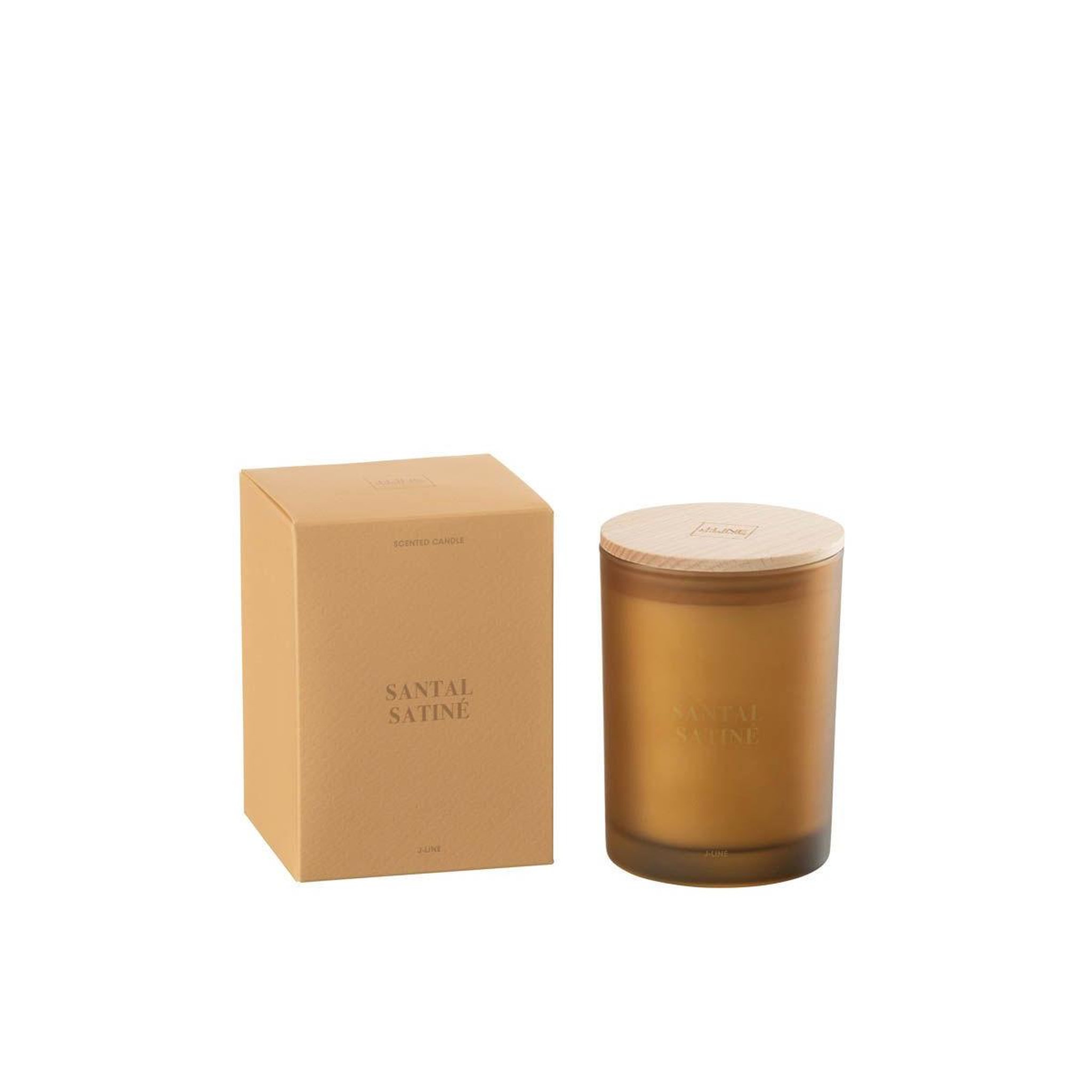 Voir la diapositive 2 : J-LINE Bougie parfumée  accords essentiels  12cm santal satiné