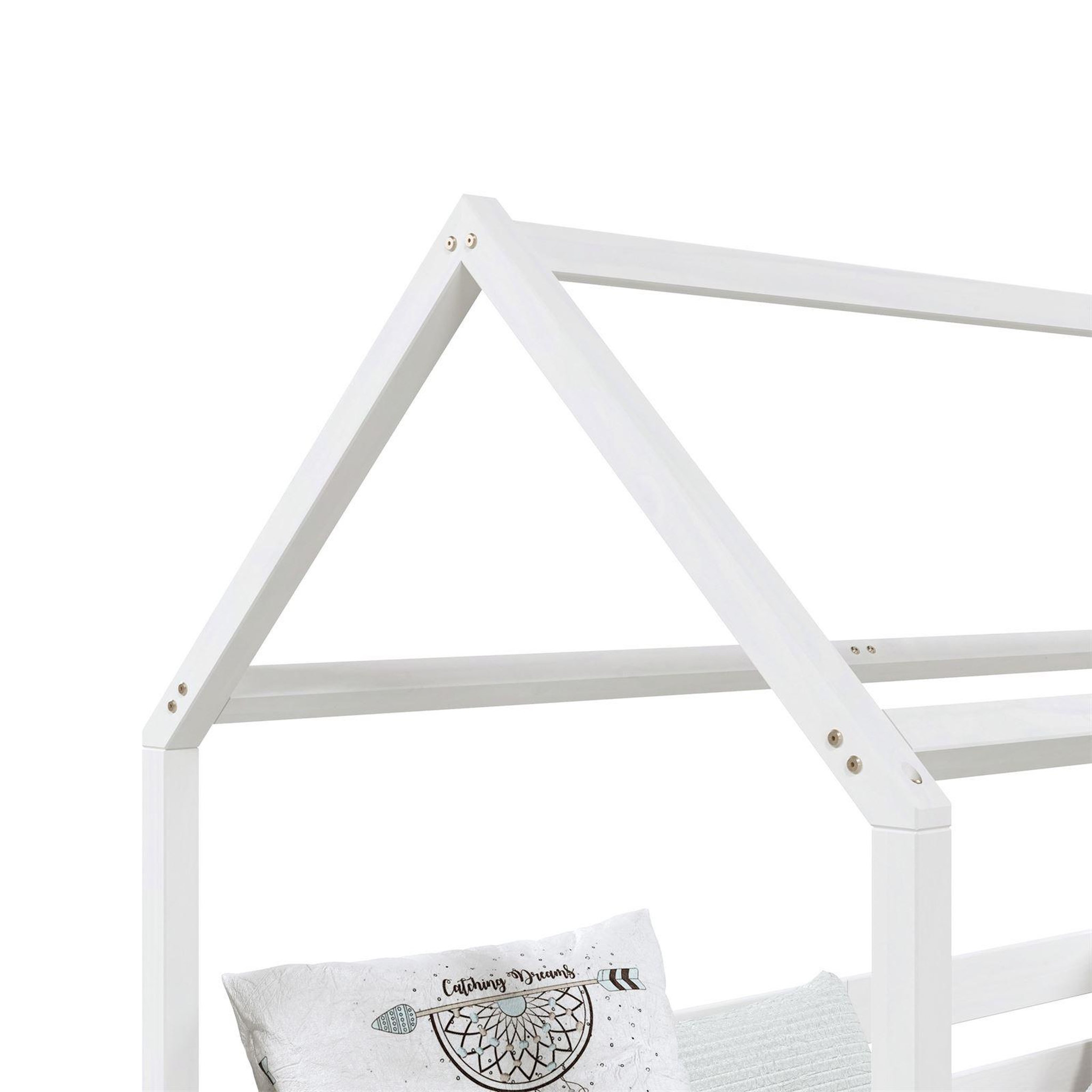 Voir la diapositive 4 : IDIMEX Lit cabane fina 90 x 190 cm, en pin massif