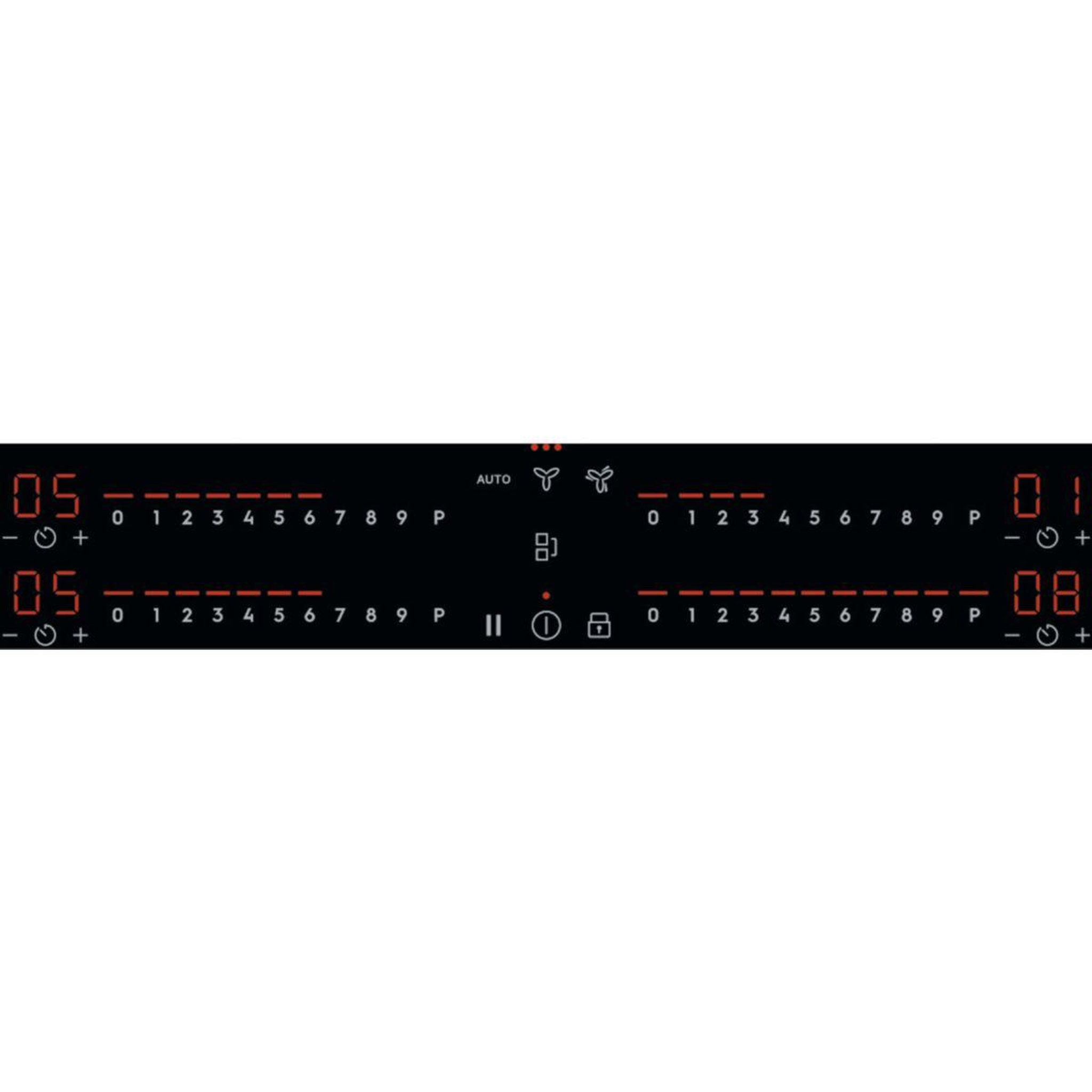 Voir la diapositive 2 : ELECTROLUX Plaque induction aspirante KCC8344 - Hotte intégrée 80cm