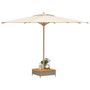 Voir la diapositive 4 : VIDAXL Couvercle de base de parasol gris 70x70x25 cm