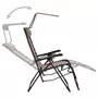 VIDAXL Chaise pliable de terrasse Textilene Taupe