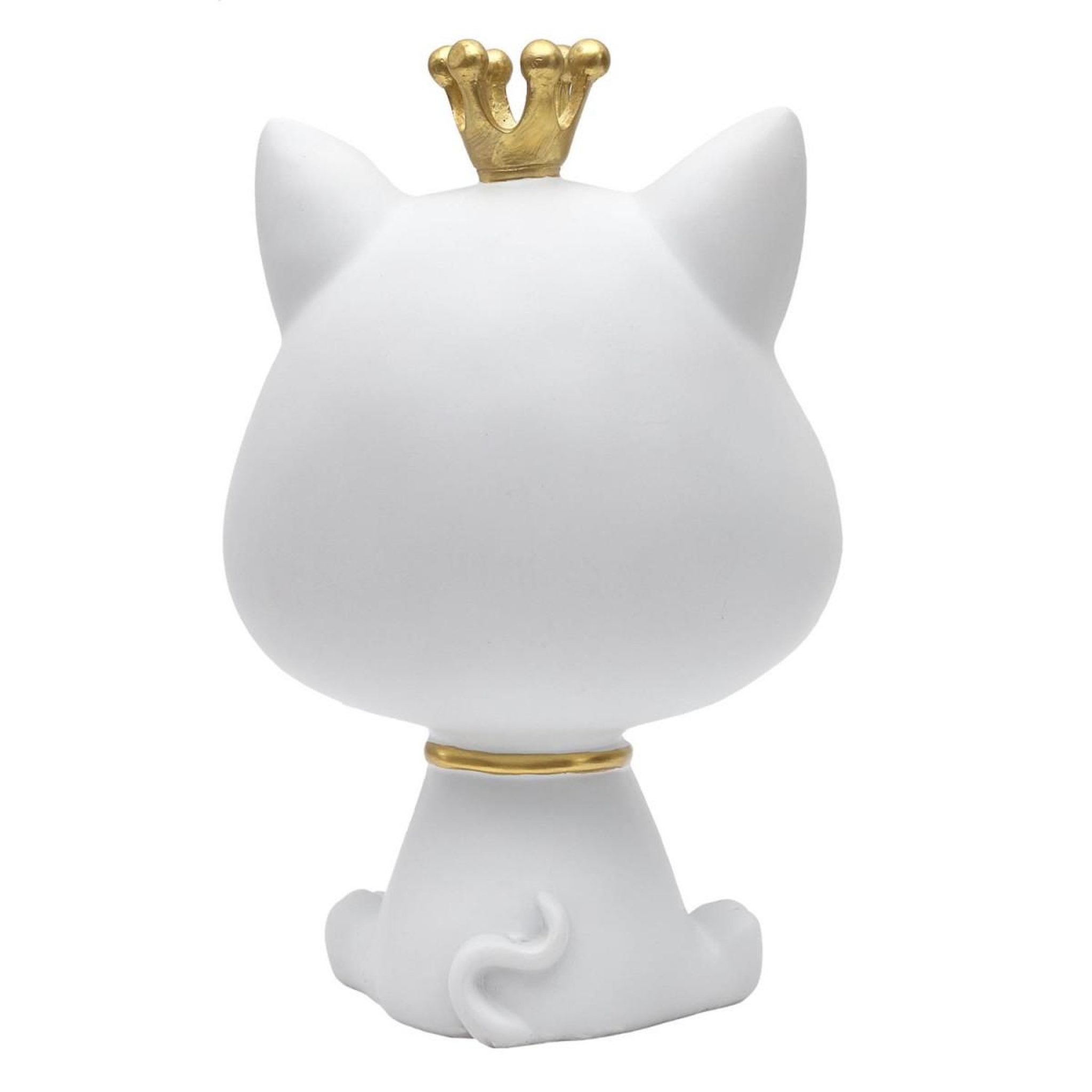 Voir la diapositive 3 : The Home Deco Factory Vide-poche statue  chat  25cm blanc