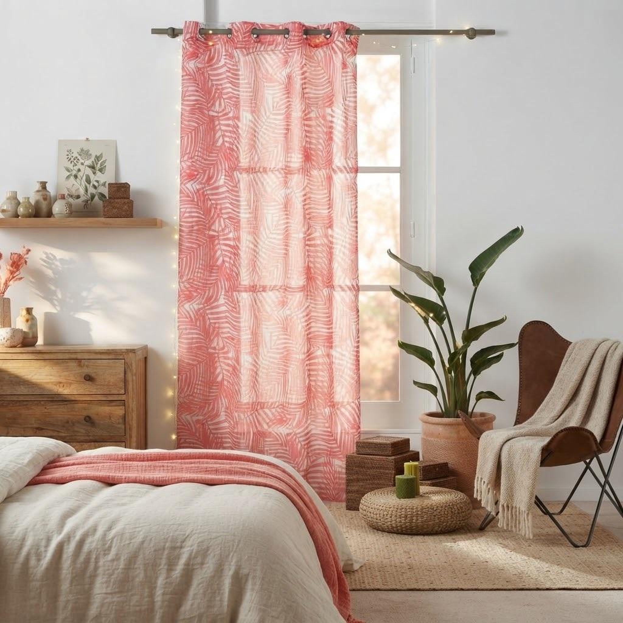 Voir la diapositive 2 : Eden Voilage a oeillets eucalys design et moderne
