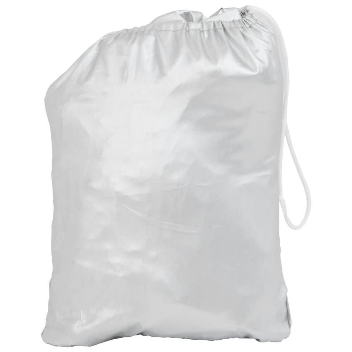 VIDAXL Demi-housse de voiture avec crochets argente L