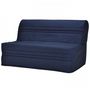 Voir la diapositive 3 : MARKET24 JOÉ Banquette BZ 3 places - Tissu bleu marine - Contemporain - L 143 x P 97 cm