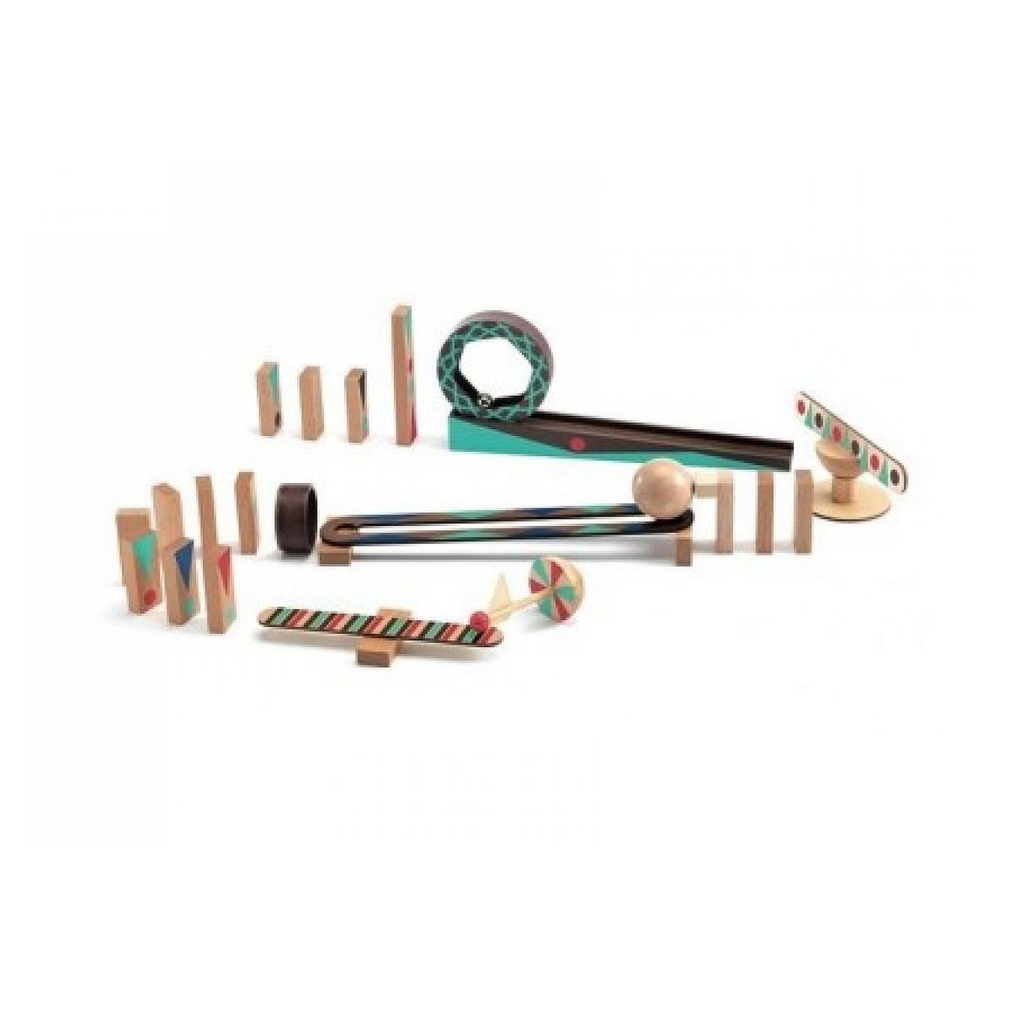 Djeco Zig and Go Roll 28 pieces Jeu de construction