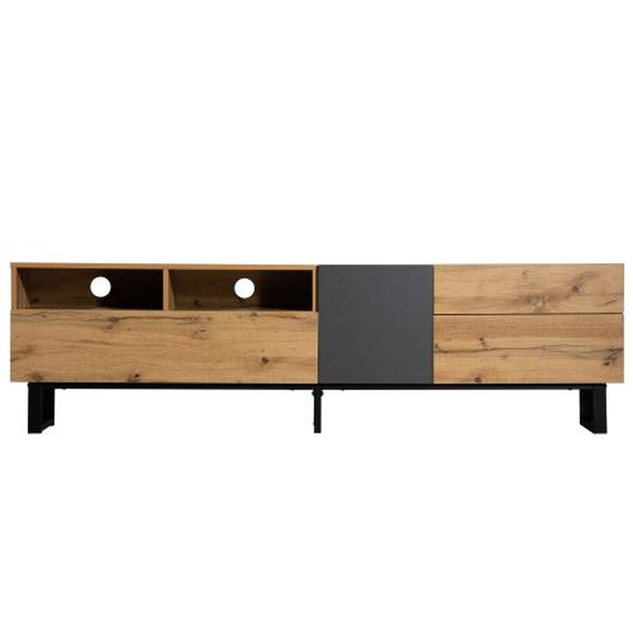 MERAX Meuble tv naturel 180 cm mdf