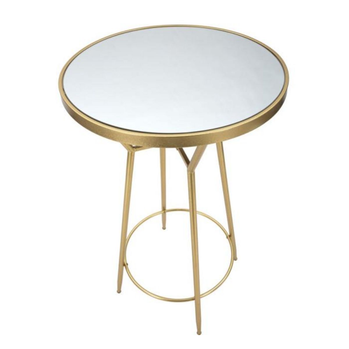 Paris Prix Table de Bar Miroir  Circle  105cm Or