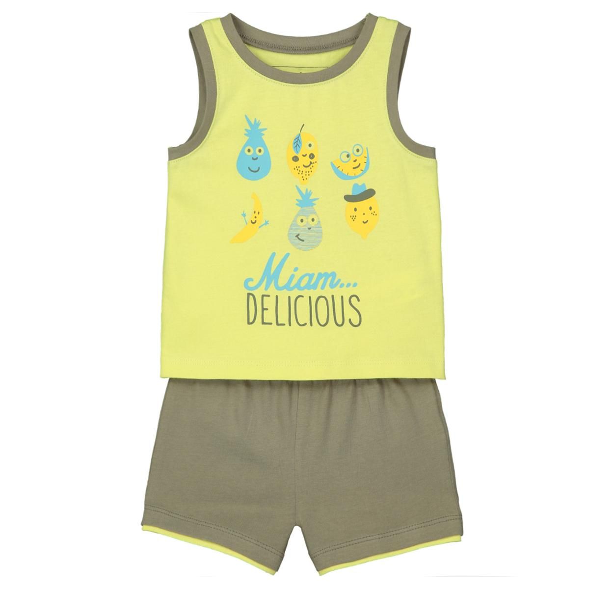 IN EXTENSO Ensemble Plage : débardeur + short bébé