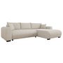 Voir la diapositive 6 : BEST MOBILIER Rosalie - canapé d'angle réversible 4 places convertible avec coffre en velours côtelé