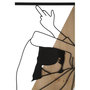 Voir la diapositive 2 : Paris Prix Décoration Murale Encadrée  Strip  90cm Noir & Naturel