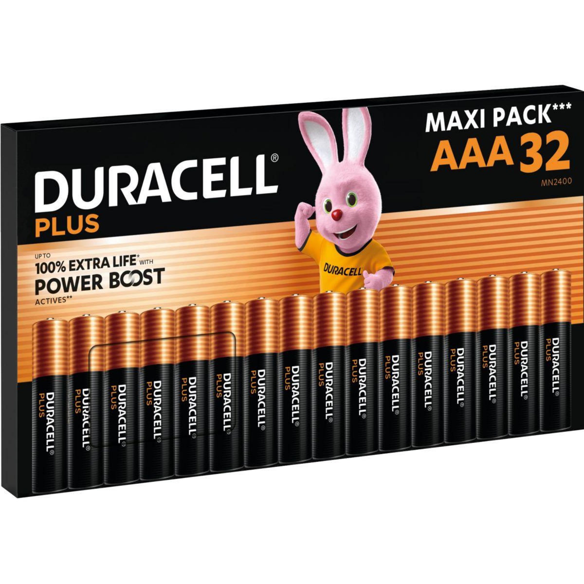 Duracell Pile PLUS POWERBOOST AAA LR03 PACK DE 32 PILE