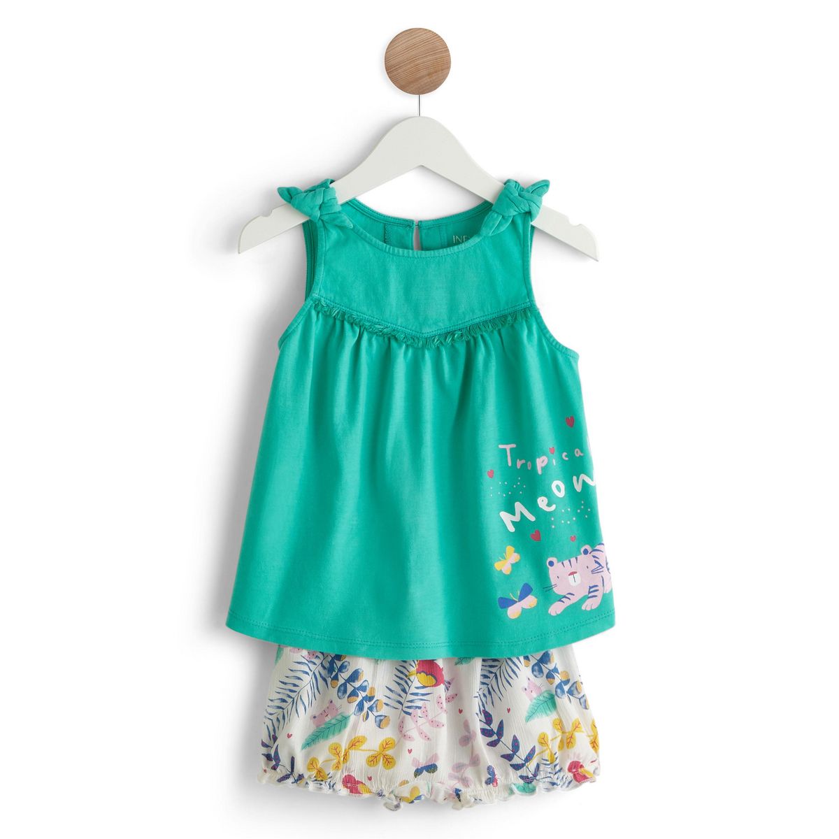 IN EXTENSO Ensemble débardeur + short bébé fille