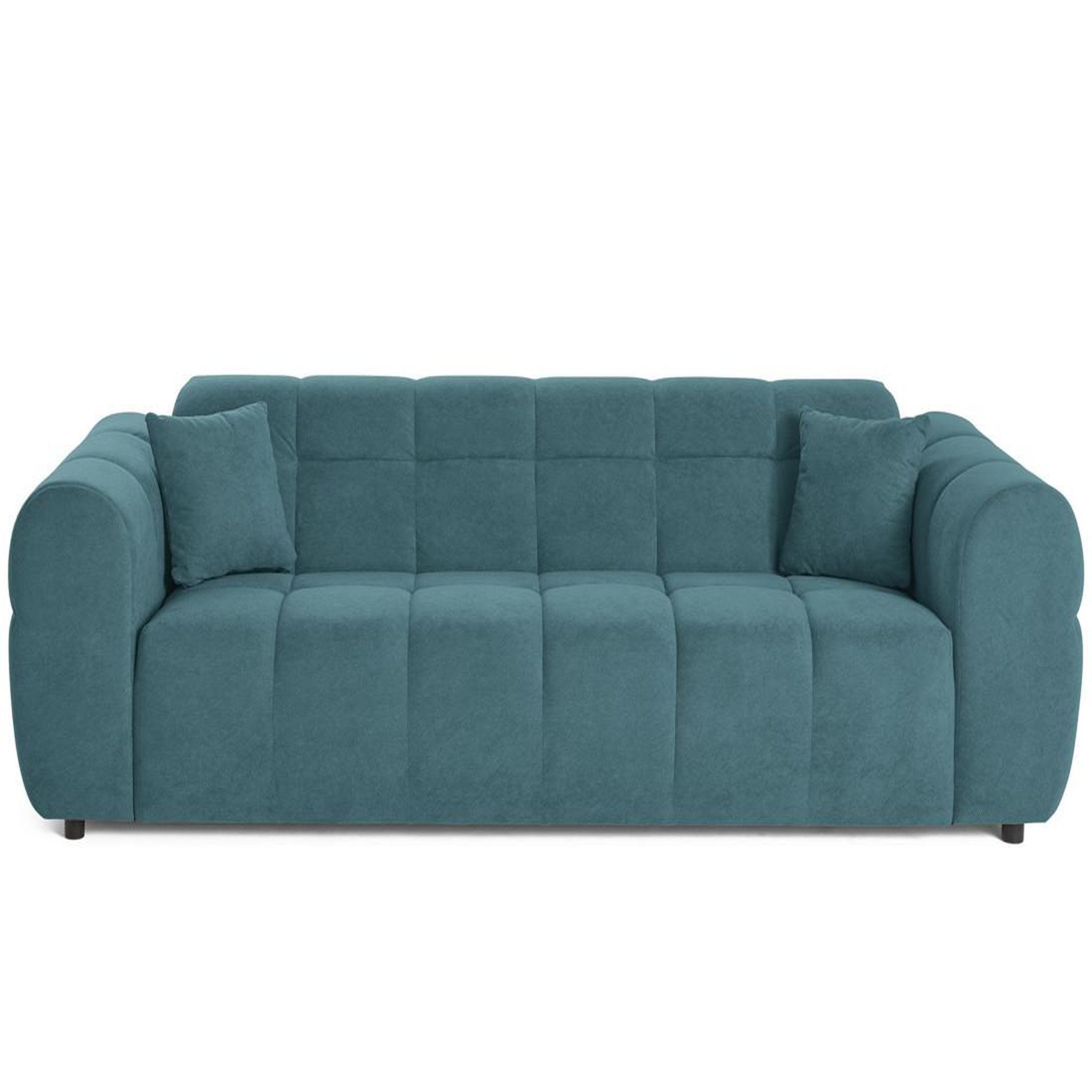 Voir la diapositive 1 : BEST MOBILIER Ray - canapé droit 3 places en tissu texturé