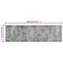 Voir la diapositive 5 : VIDAXL Tapis de cuisine lavable impression beton 60x180 cm velours