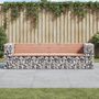 Voir la diapositive 1 : VIDAXL Banc de jardin design gabion 244x71x65,5 cm bois massif douglas