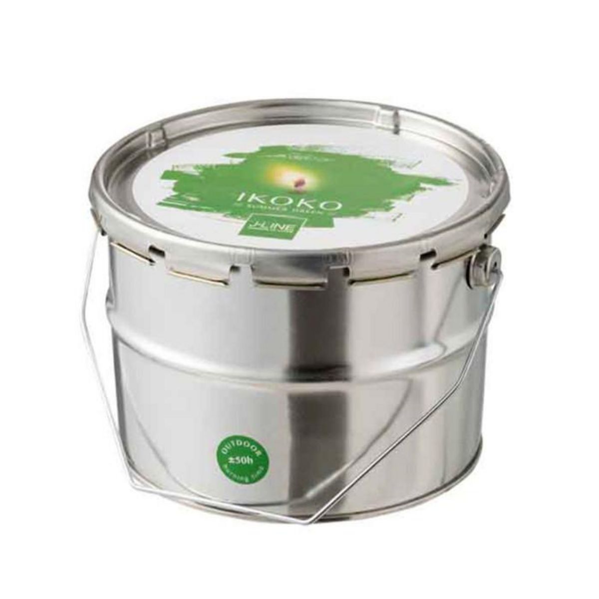 Paris Prix Bougie Parfumée  Ikoko Citronnelle  18cm Vert