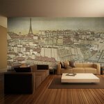 Paris Prix Papier Peint XXL  Au Revoir Paris !  270x550cm