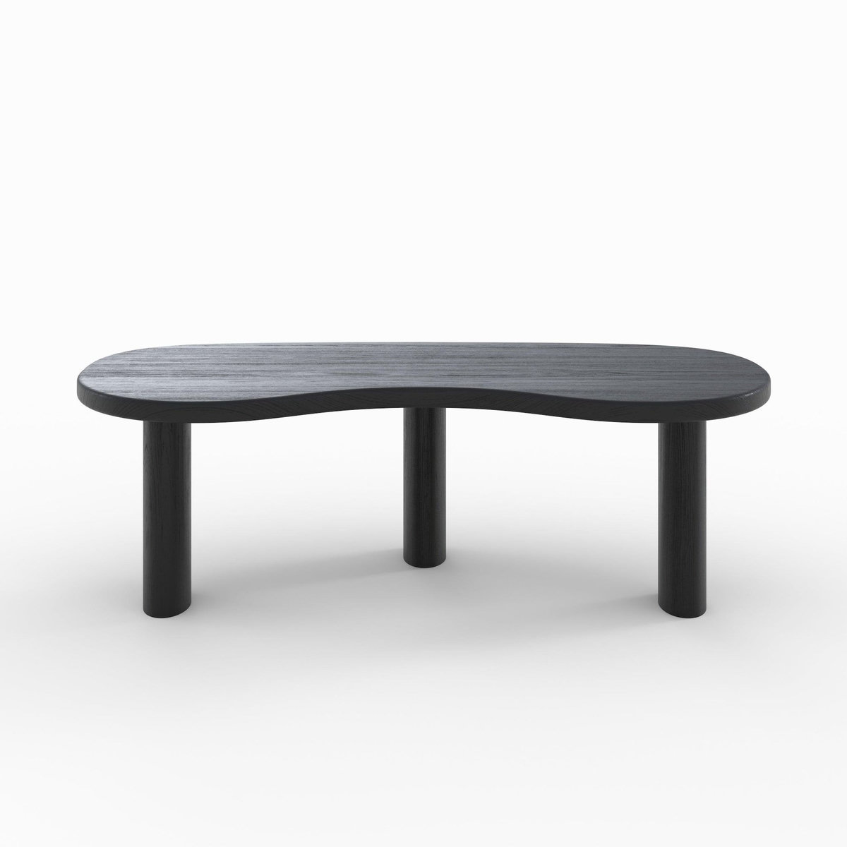 Rendez vous déco Table basse organique en bois massif de mindi noir-Brandan
