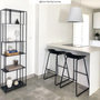 Voir la diapositive 6 : Rendez vous déco Lot de 2 chaises pour îlot central H65,5 cm noires-Yoshi