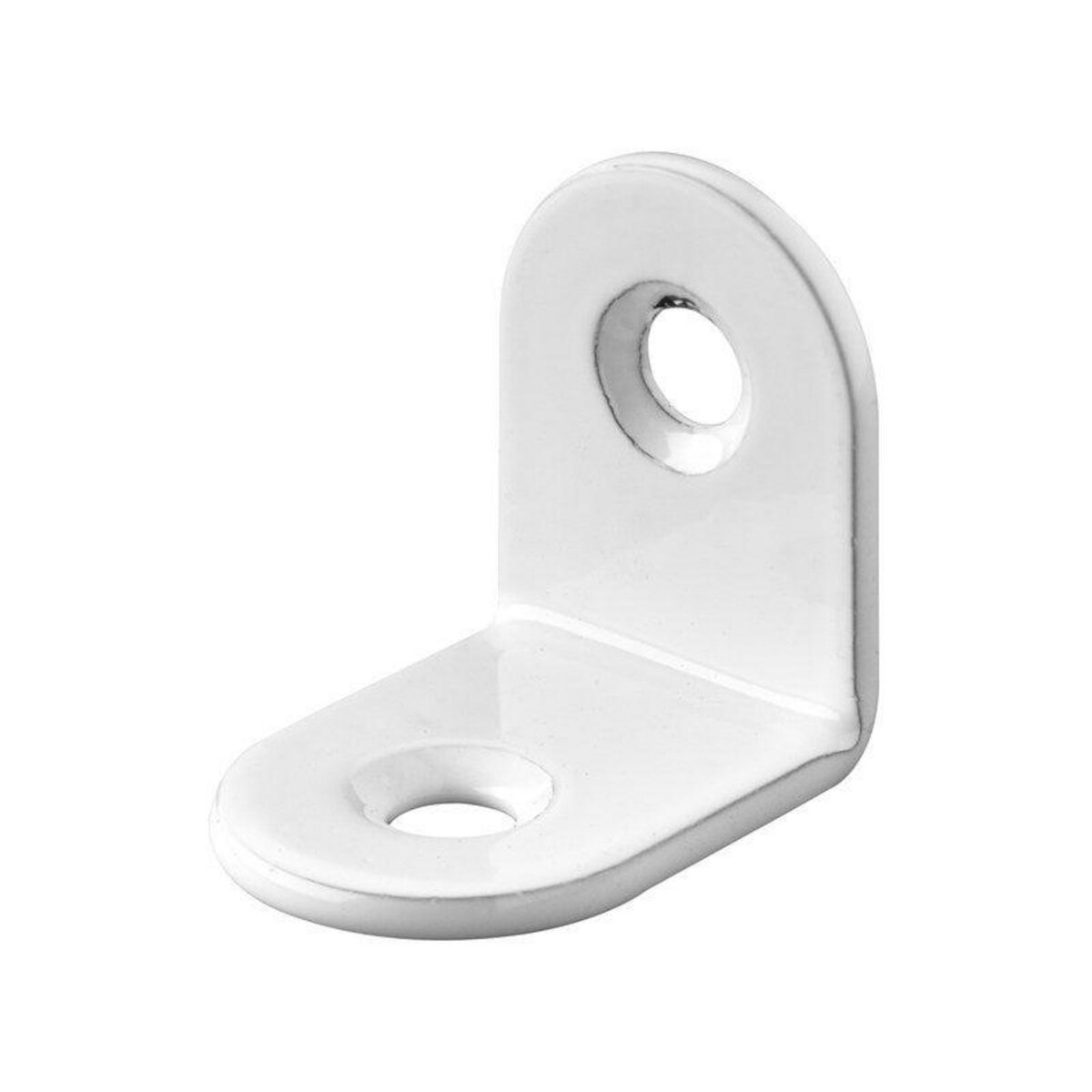 CENTRALE BRICO Lot de 10 équerres de chaise acier blanc HETTICH, L.20 mm x l.15 mm x H.2 cm