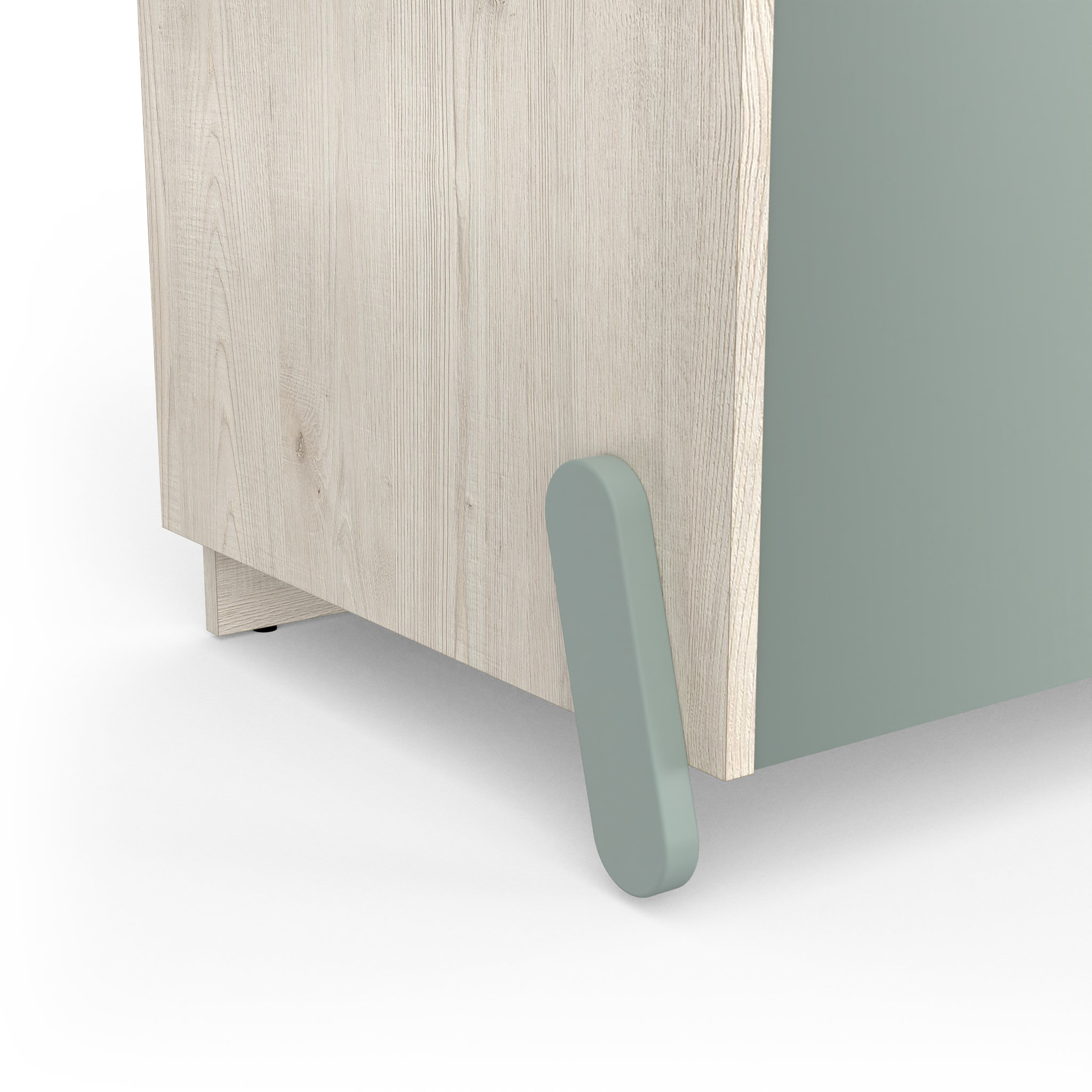 Voir la diapositive 4 : Armoire enfant 4 portes 1 niches L89cm NOLAN