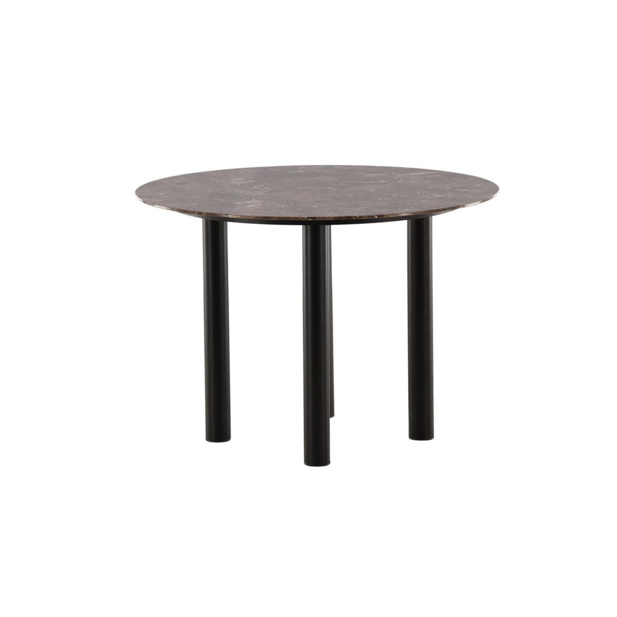 Voir la diapositive 2 : Paris Prix Table à manger ronde  havsten  106cm marron