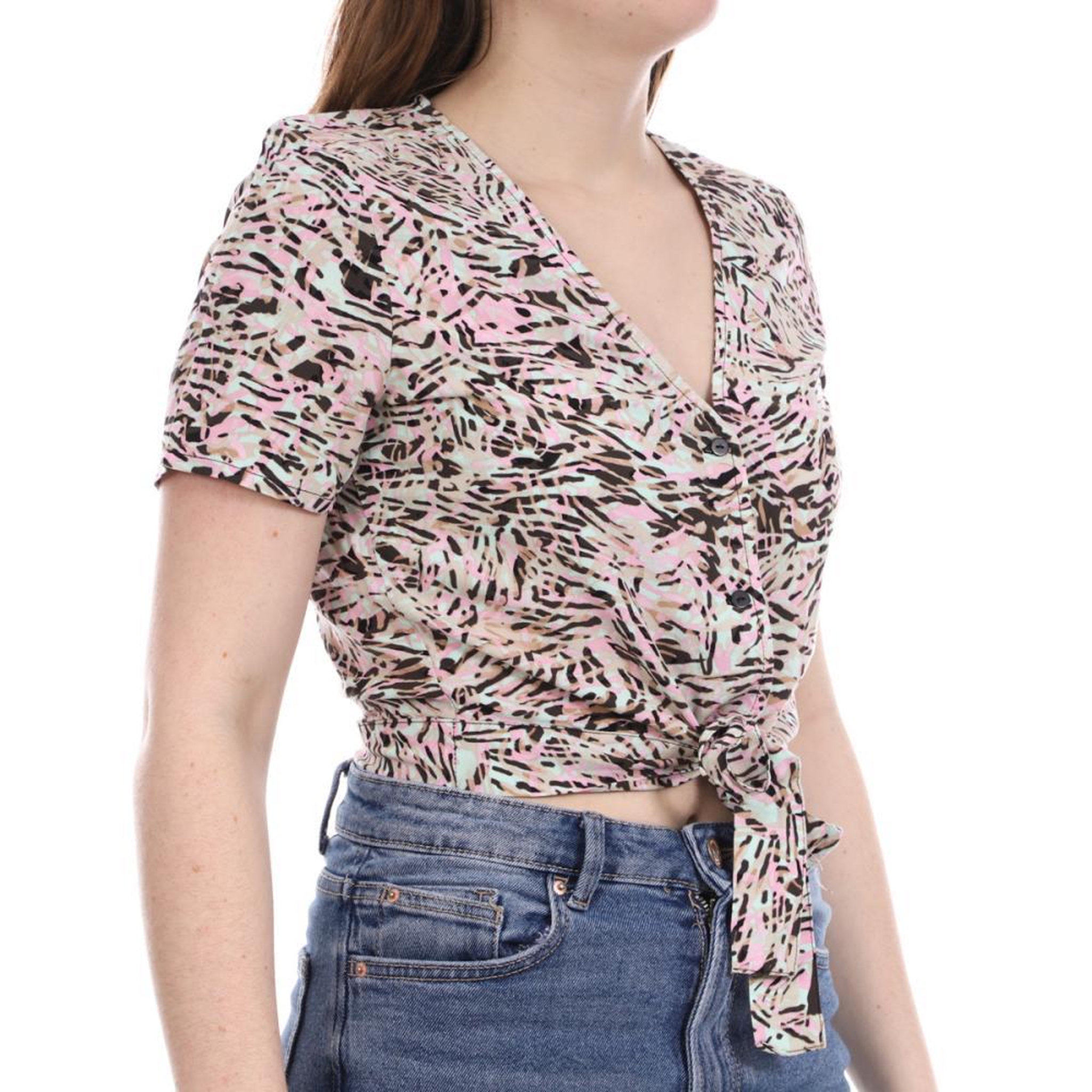 Voir la diapositive 1 : Vero Moda Blouse /Turquoise/Beige Femme Vero Moda Easy