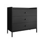 Voir la diapositive 1 : BEST MOBILIER Filipo - commode - noir - 80 cm