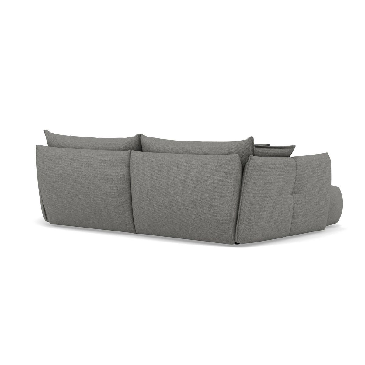 LISA DESIGN Cassiopee - canapé d'angle gauche 4 places en tissu texturé