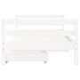 Voir la diapositive 5 : VIDAXL Cadre de lit pour enfant tiroirs blanc 80x160cm bois pin massif