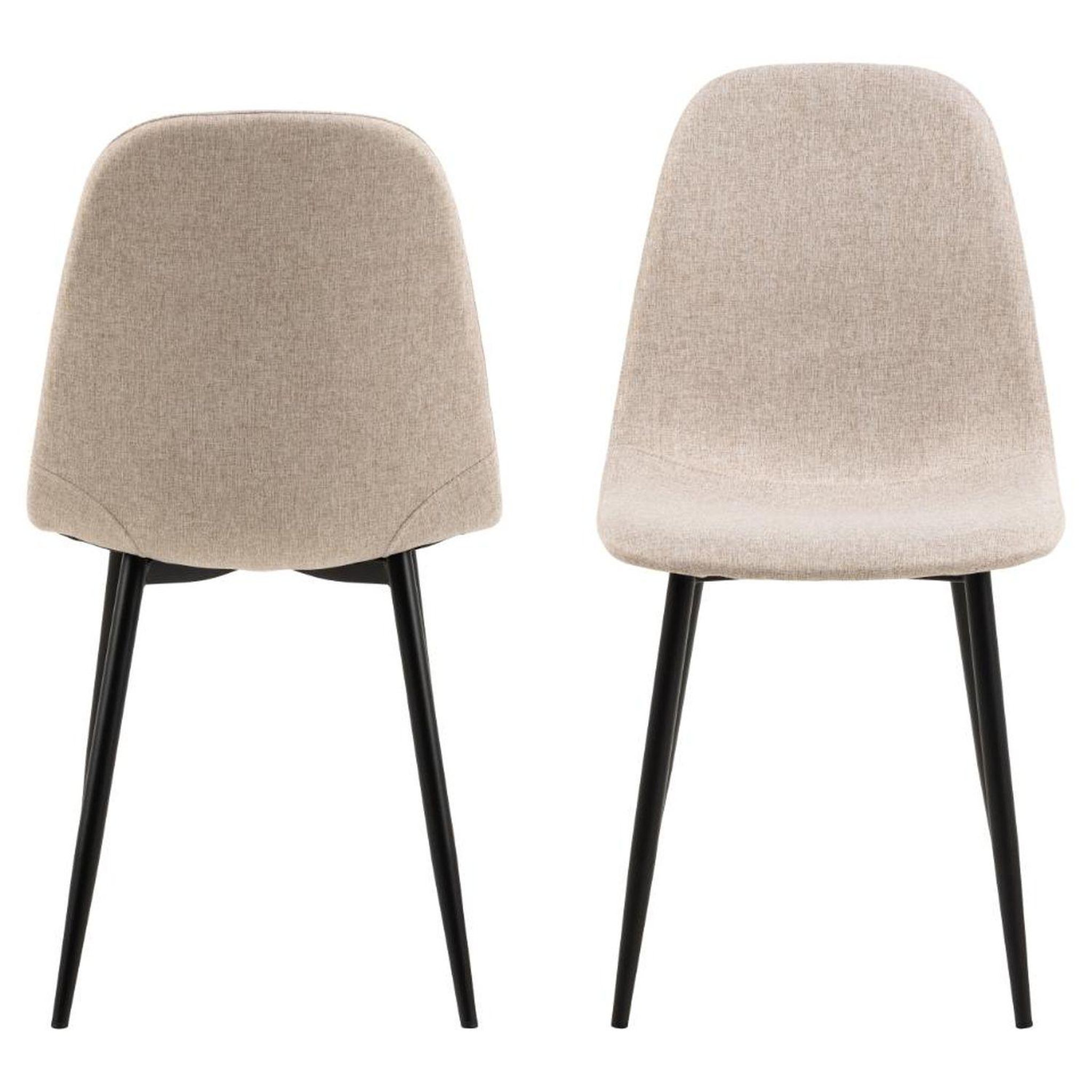 Voir la diapositive 3 : TOILINUX Lot de 4 chaises de salle à manger CLELIA