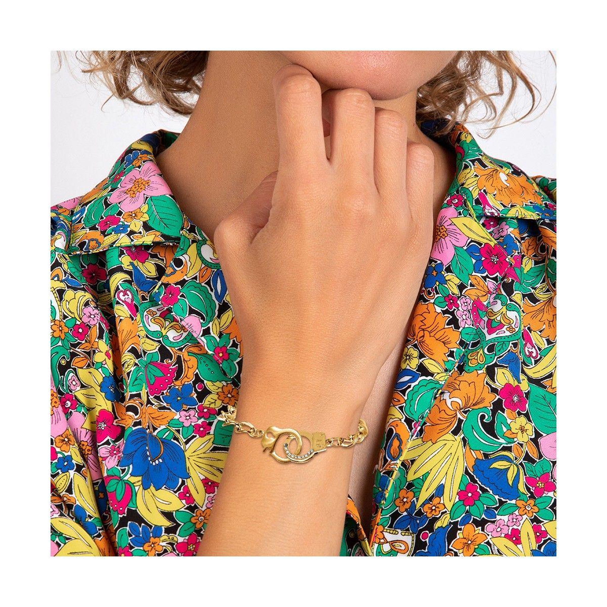 Voir la diapositive 2 : SC BOHEME Bracelet menottes SC Bohème orné de Cristaux scintillants