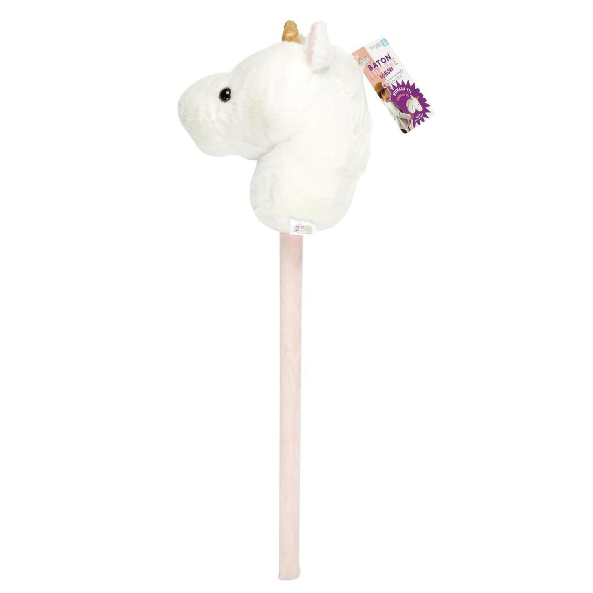 Voir la diapositive 4 : Jeux 2 momes Bâton Sonore Enfant  Licorne  75cm Blanc
