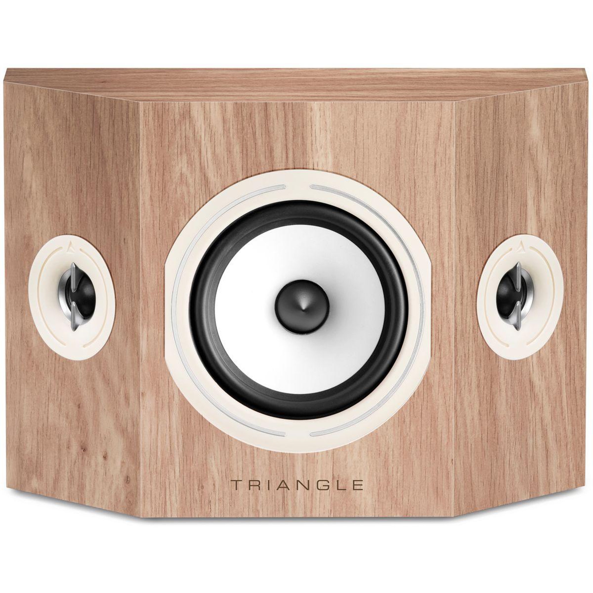 Voir la diapositive 2 : Triangle Enceinte surround borea brs1 chene clair