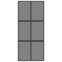 Voir la diapositive 4 : VIDAXL Porte coulissante noir 90x205 cm verre trempe aluminium