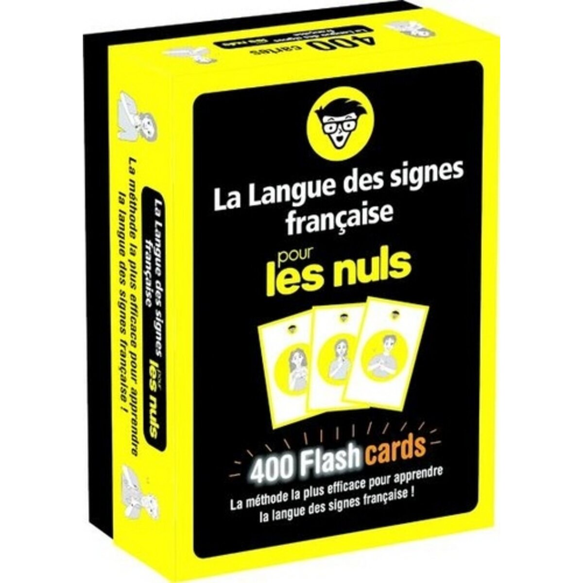 LA LANGUE DES SIGNES FRANCAISE POUR LES NULS. 400 FLASHCARDS, LA METHODE LA PLUS EFFICACE POUR