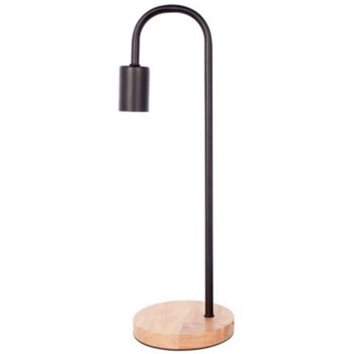 Paris Prix Lampe à Poser Bois & Métal  Vinara  47cm Noir