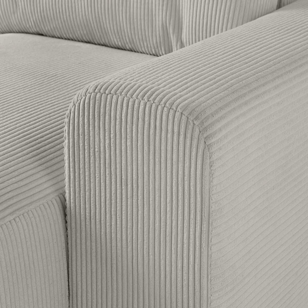 LISA DESIGN Garance - canapé modulable d'angle gauche - 8 places - en velours côtelé