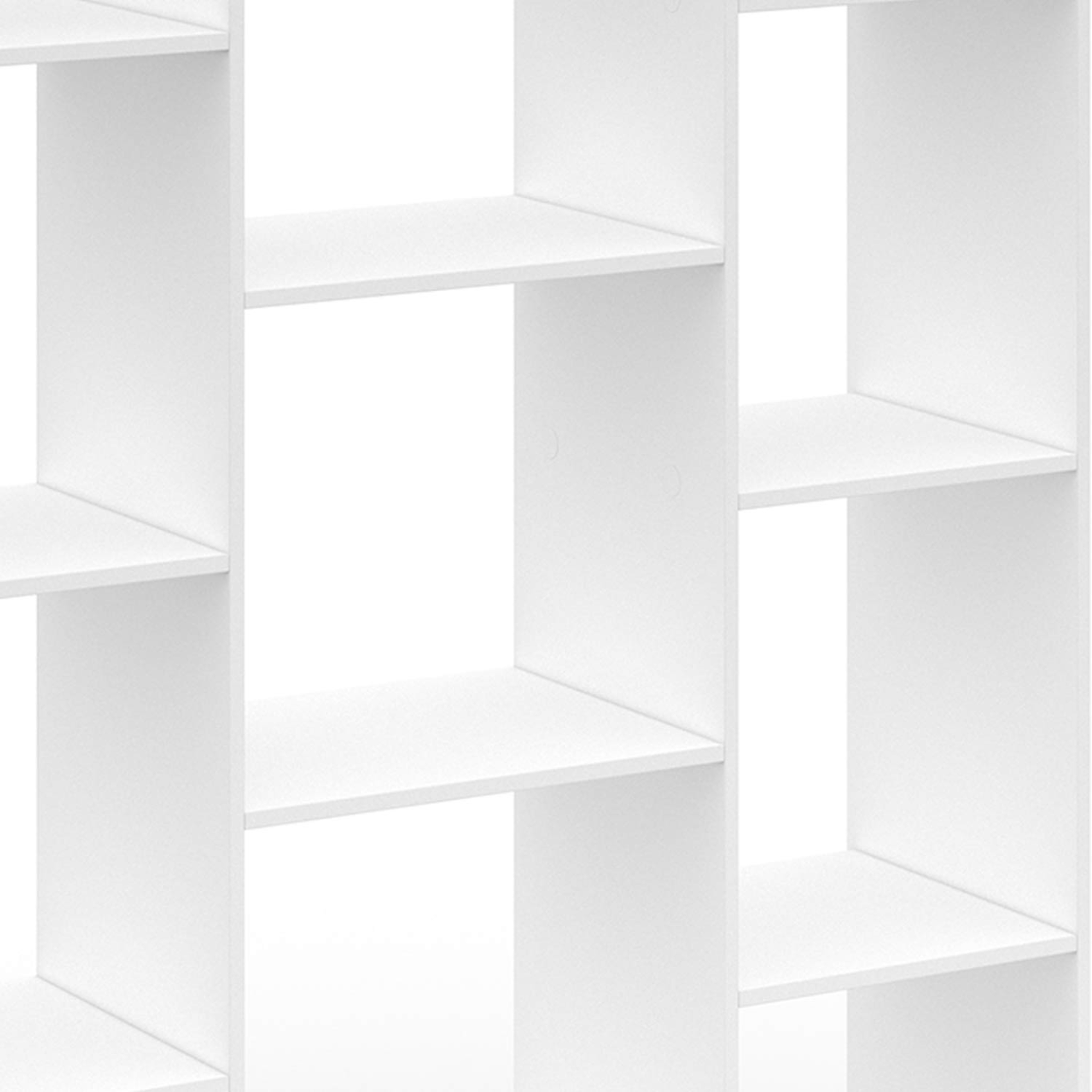 Voir la diapositive 5 : ID MARKET Etagère bibliothèque colette avec 11 compartiments blanc 143 cm