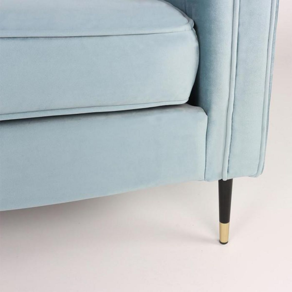 Paris Prix Fauteuil Design en Velours  Goya  76cm Bleu