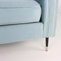 Voir la diapositive 4 : Paris Prix Fauteuil Design en Velours  Goya  76cm Bleu