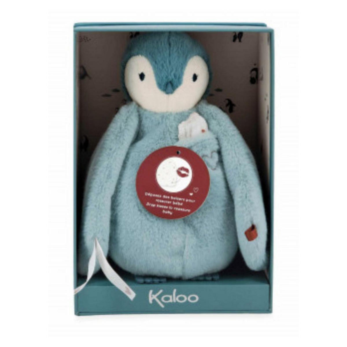 Kaloo Peluche a bisous manchot - vert
