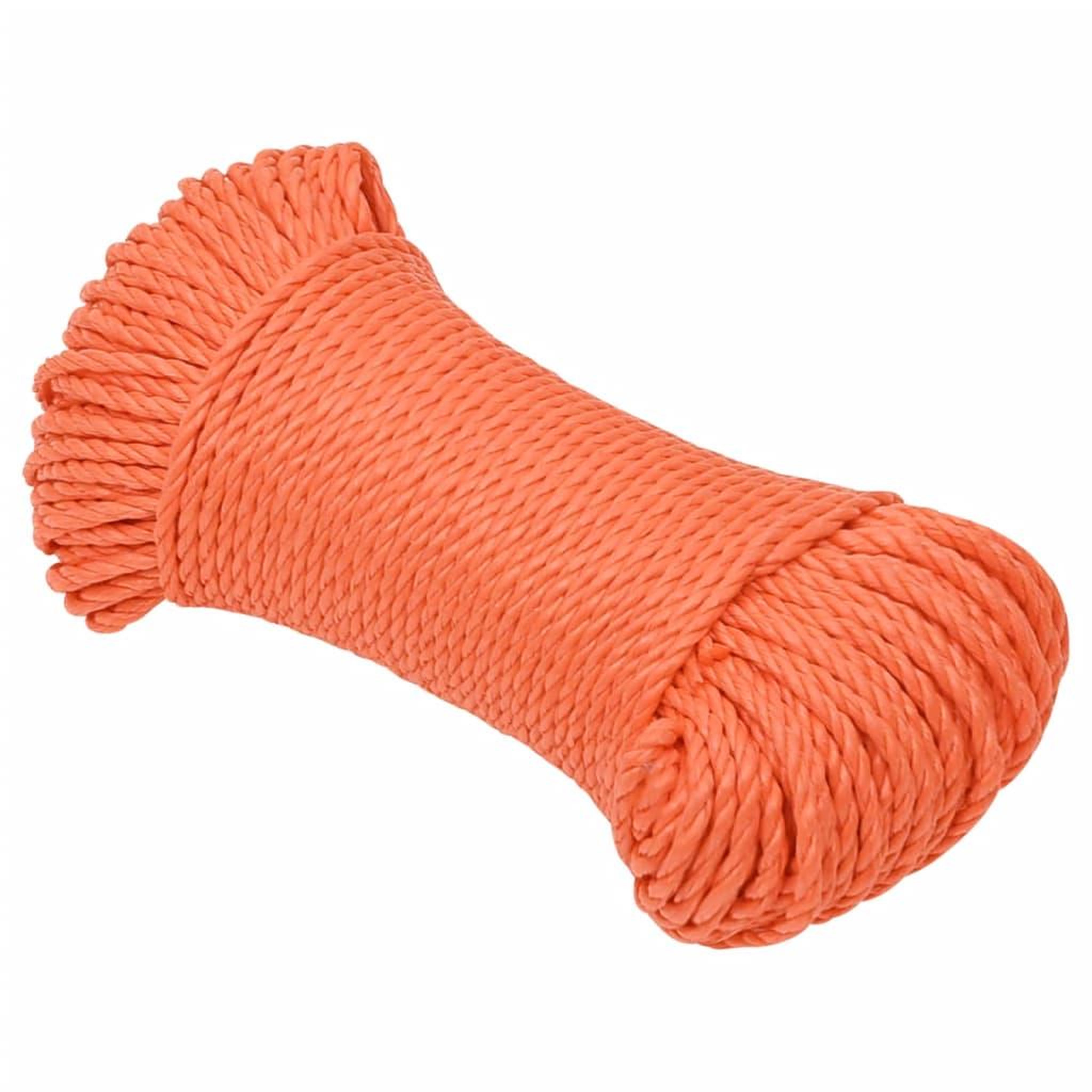 Voir la diapositive 2 : VIDAXL Corde de travail orange 3 mm 50 m polypropylene