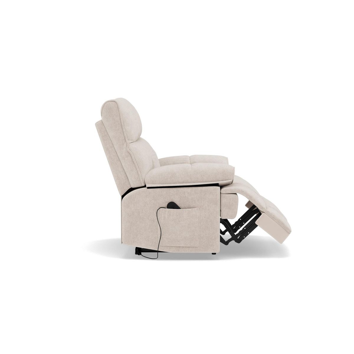 BEST MOBILIER Chandler - fauteuil relax électrique en velours texturé