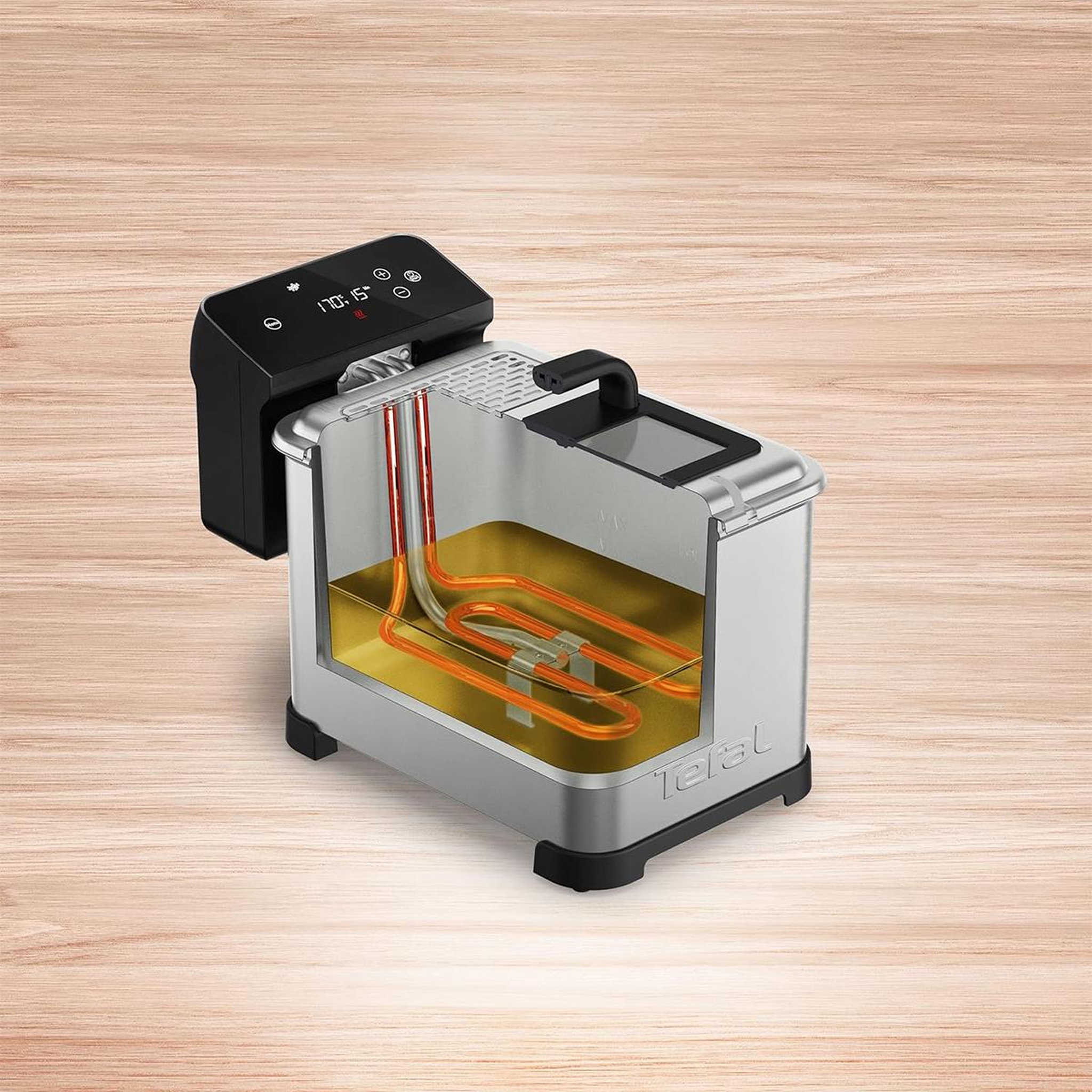 Voir la diapositive 5 : TEFAL Friteuse 4l 2400w inox/noir - fr507d10